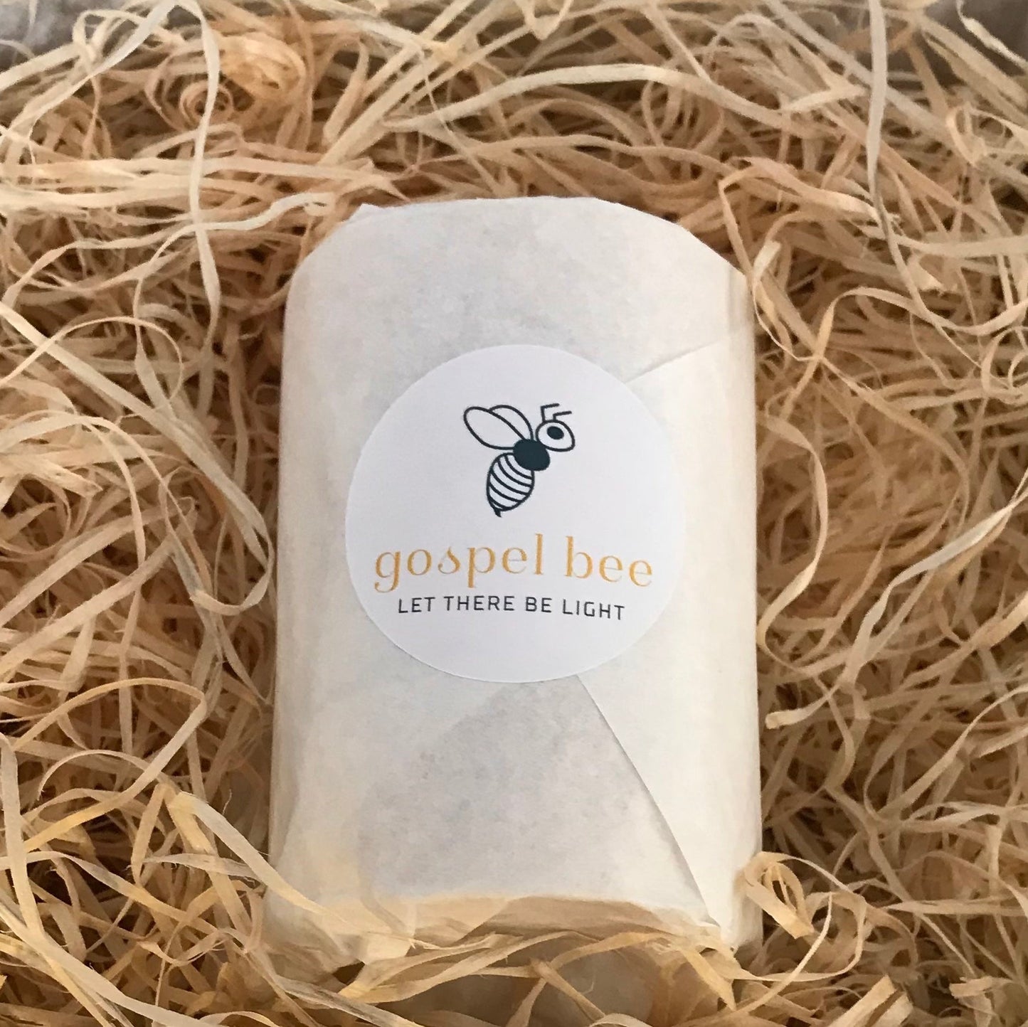 Small Classic Round Beeswax Pillar Candle